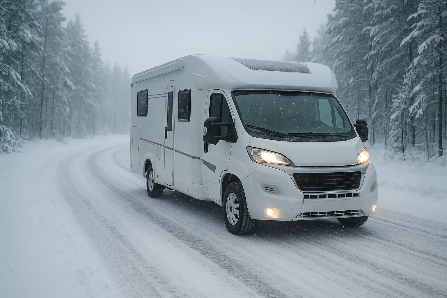 Voiko matkailuautoa käyttää talvella